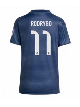 Real Madrid Rodrygo Goes #11 Replika Borta Kläder Dam 2025-26 Kortärmad
